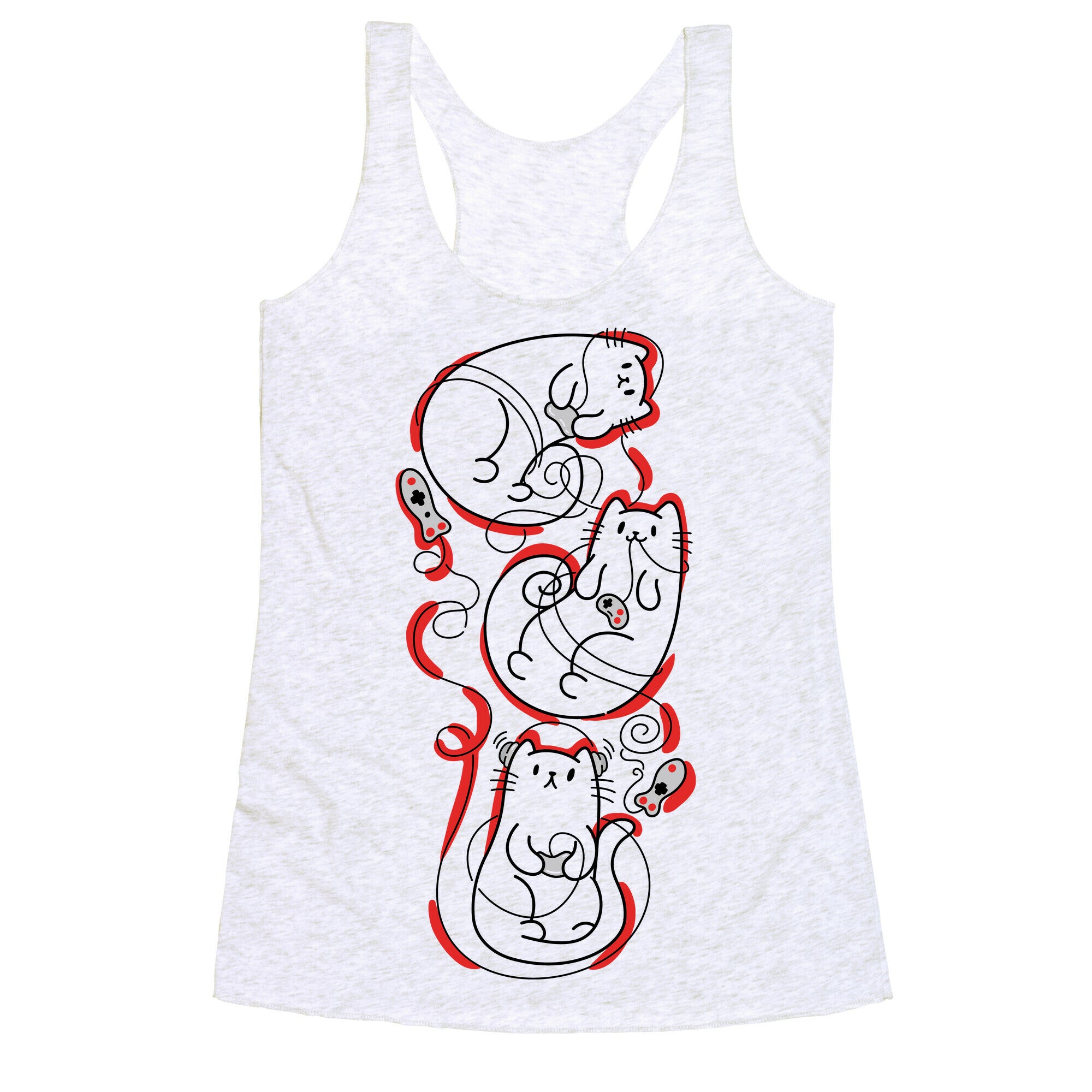 Gamer Cats Racerback Tank